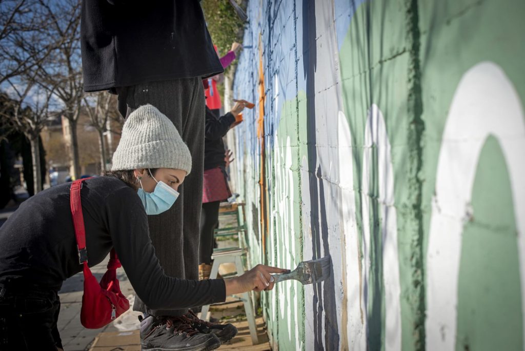 Mural col·laboratiu